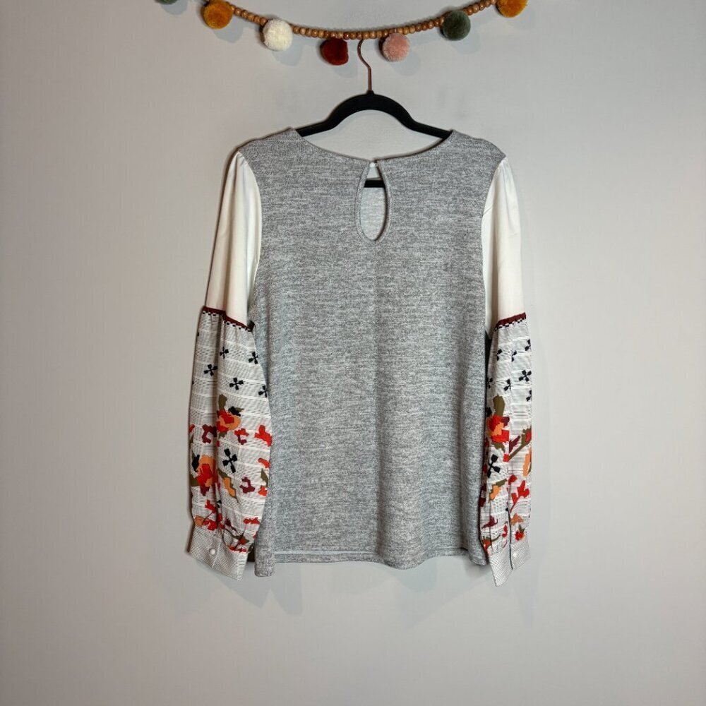 🔆 Amazon grey patterned sleeve top - Picture 4 of 4